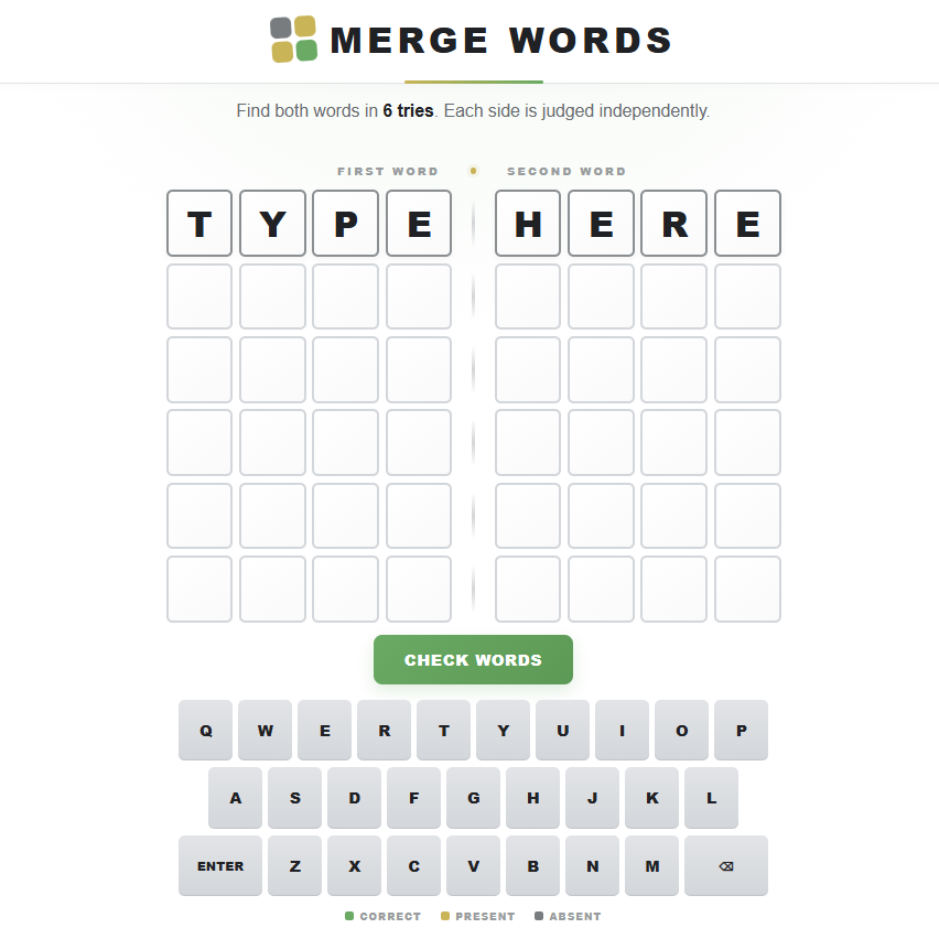 Merge Words 2